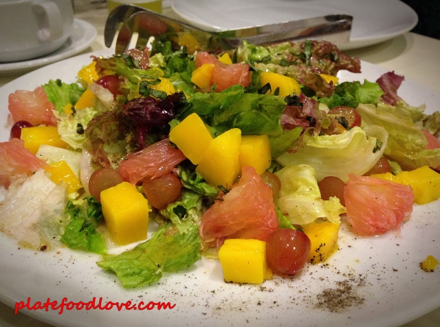 Assorted Fresh Fruit Salad with Asian Vinaigrette (PHP 195)